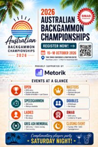 Poster for backgammon tournament